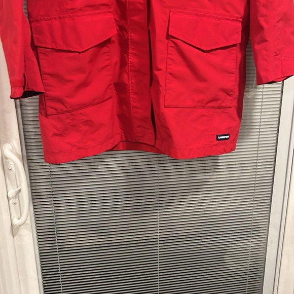 lands End beautiful red women’s all weather coat, NWOT, size 14-16. - Picture 3 of 7